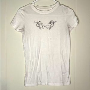 AEROPOSTALE WHITE ANGEL GRAPHIC TEE